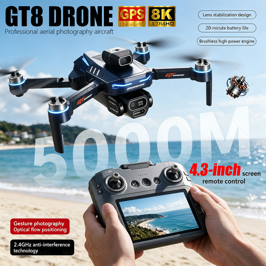 Drone Mapping - NIEUWE GT8 HD RC Drone 4K