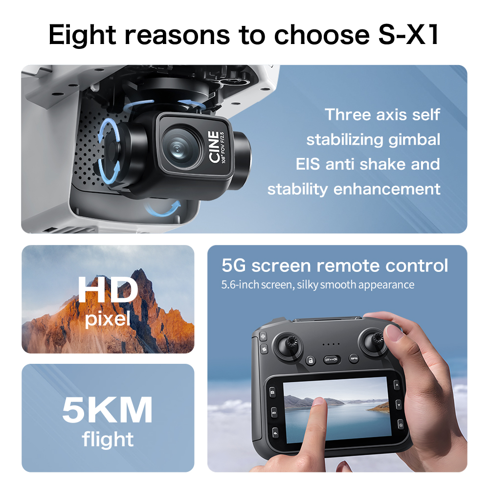 Top Deal S-X1 MAX GPS Drone 3- - Drone Thermal Imaging recensie en prijs
