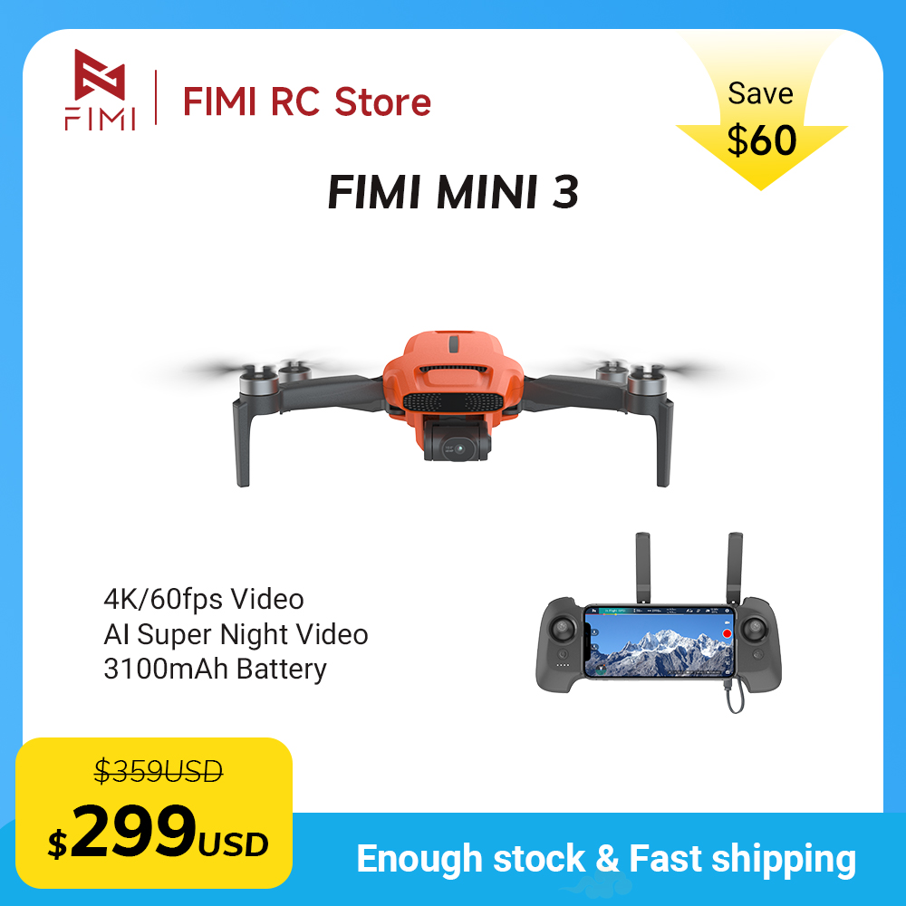 FIMI MINI 3 Camera Drone 4K 60 - Drone Mapping recensie en prijs